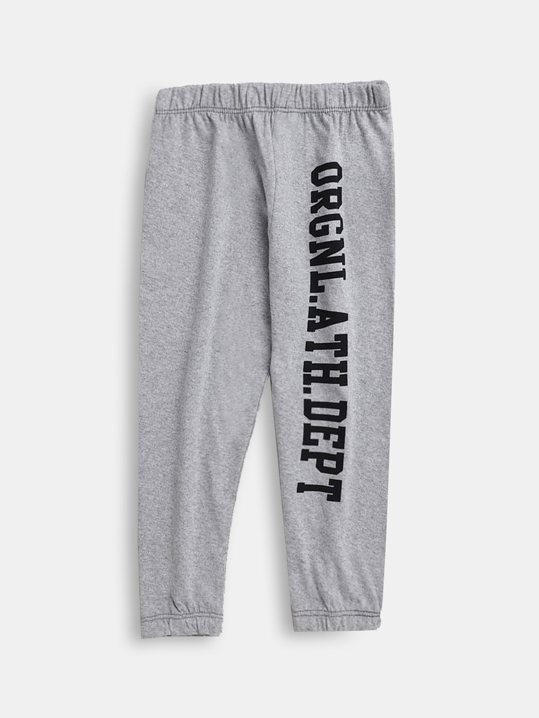 

Hopscotch Boys Grey Graphic-Printed Cotton Track Pant
