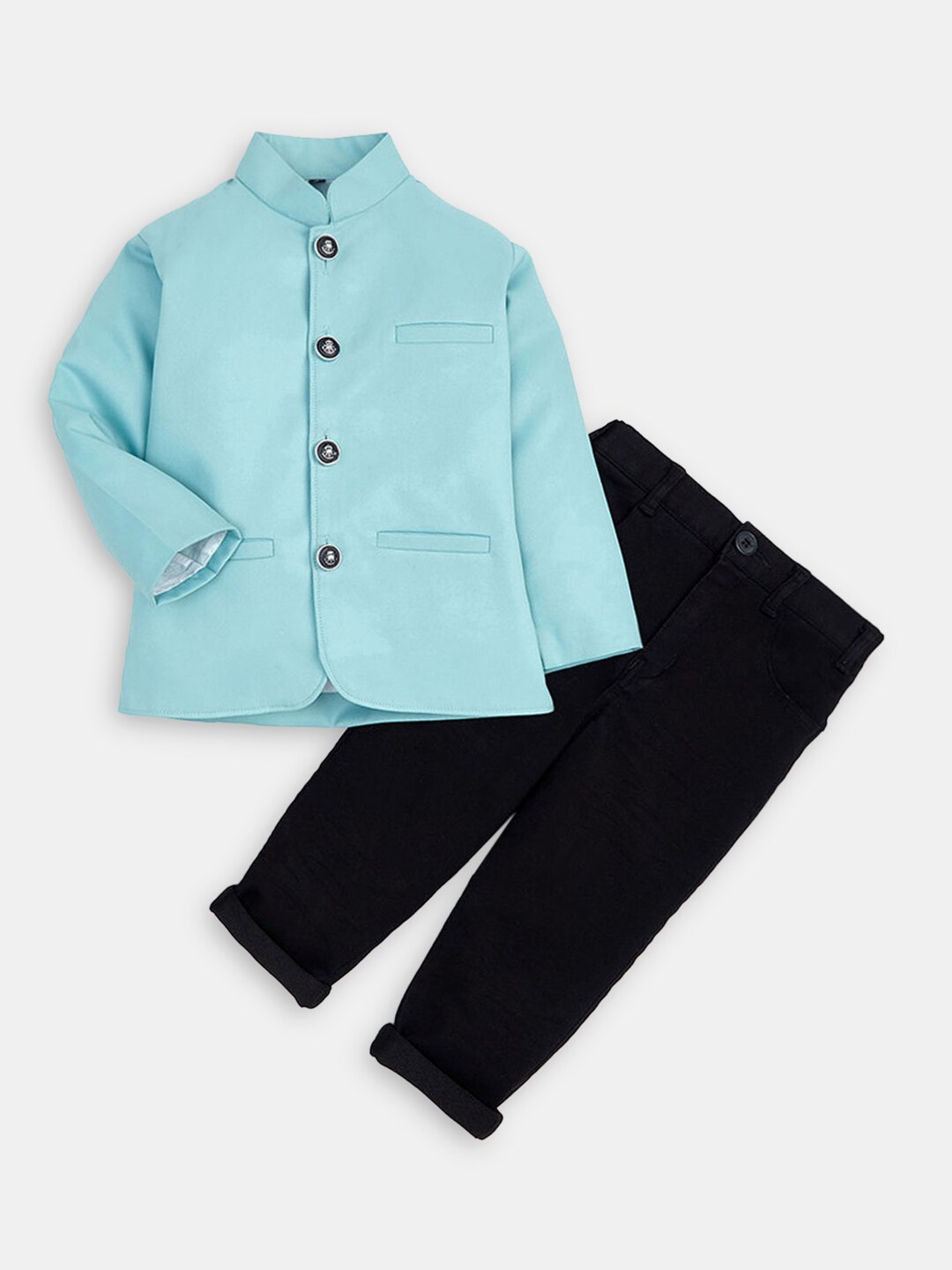 

Hopscotch Boys Blue & Black Shirt with Trouser