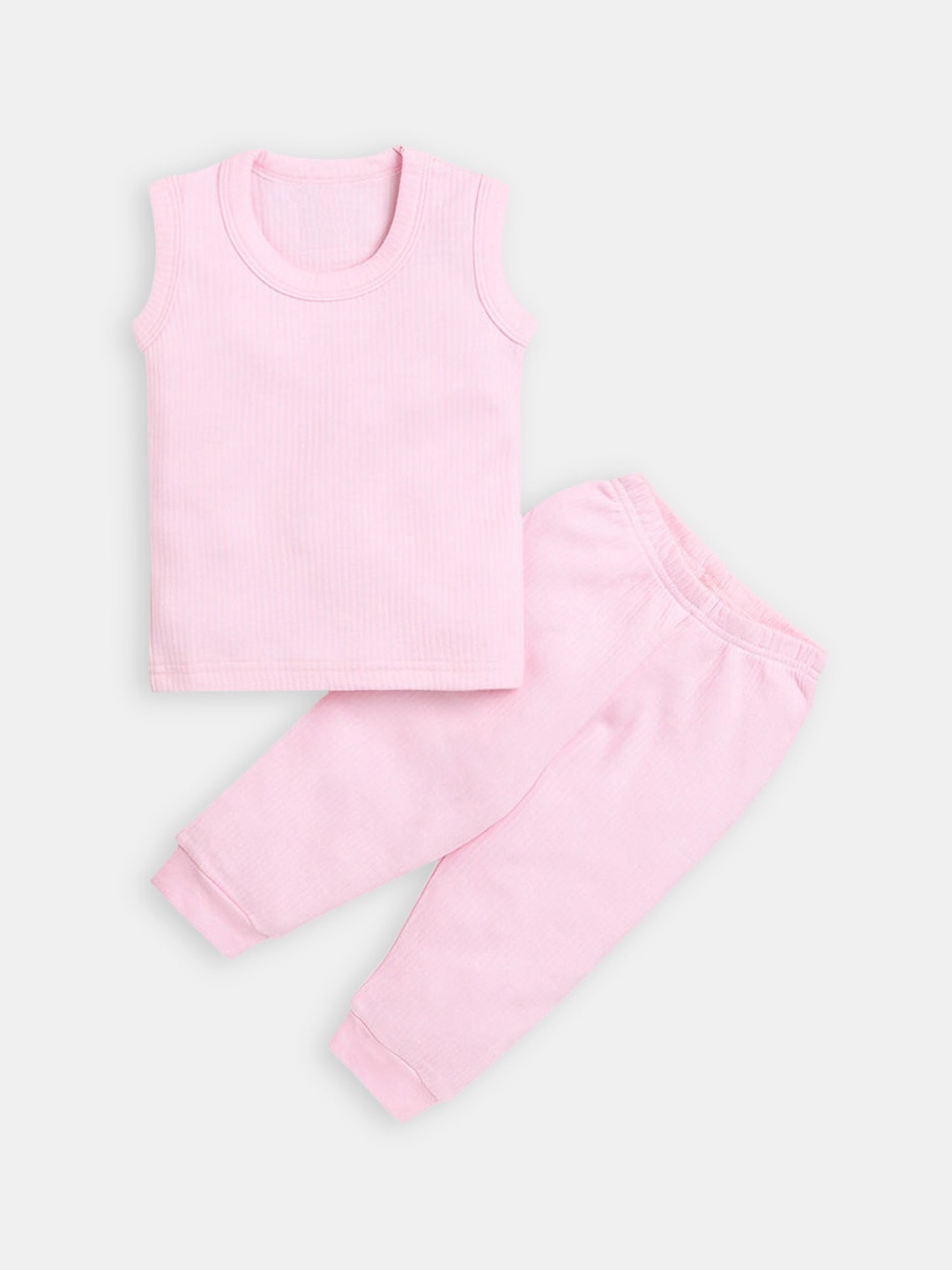 

Hopscotch Infant Pink Solid Cotton Thermal Set