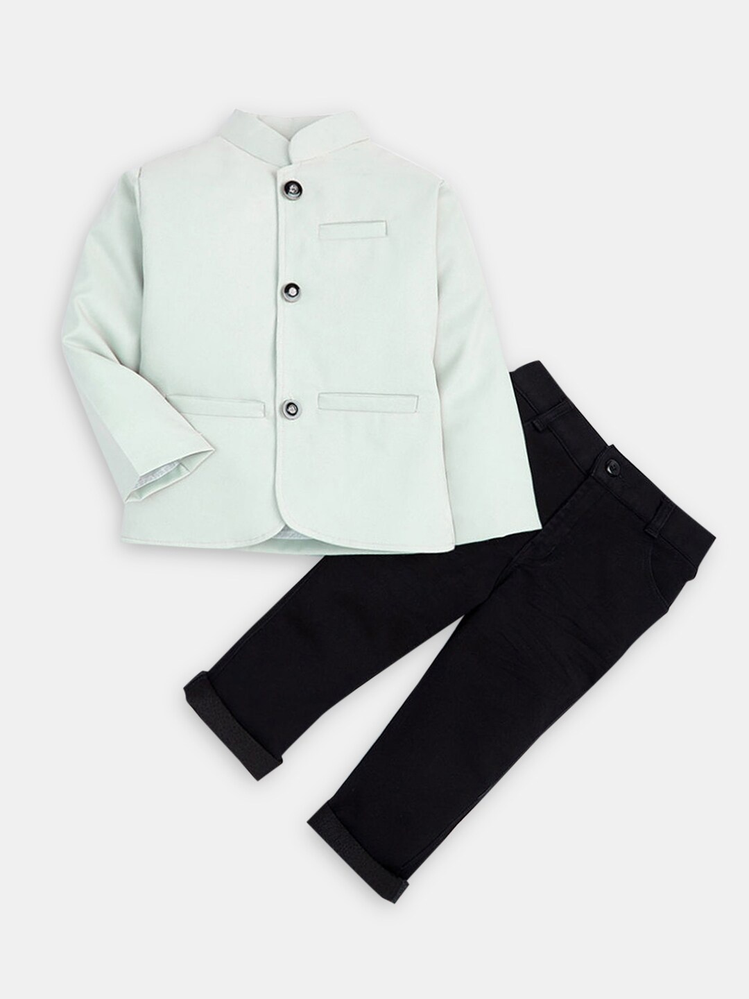 

Hopscotch Boys Green & Black Coat with Trouser