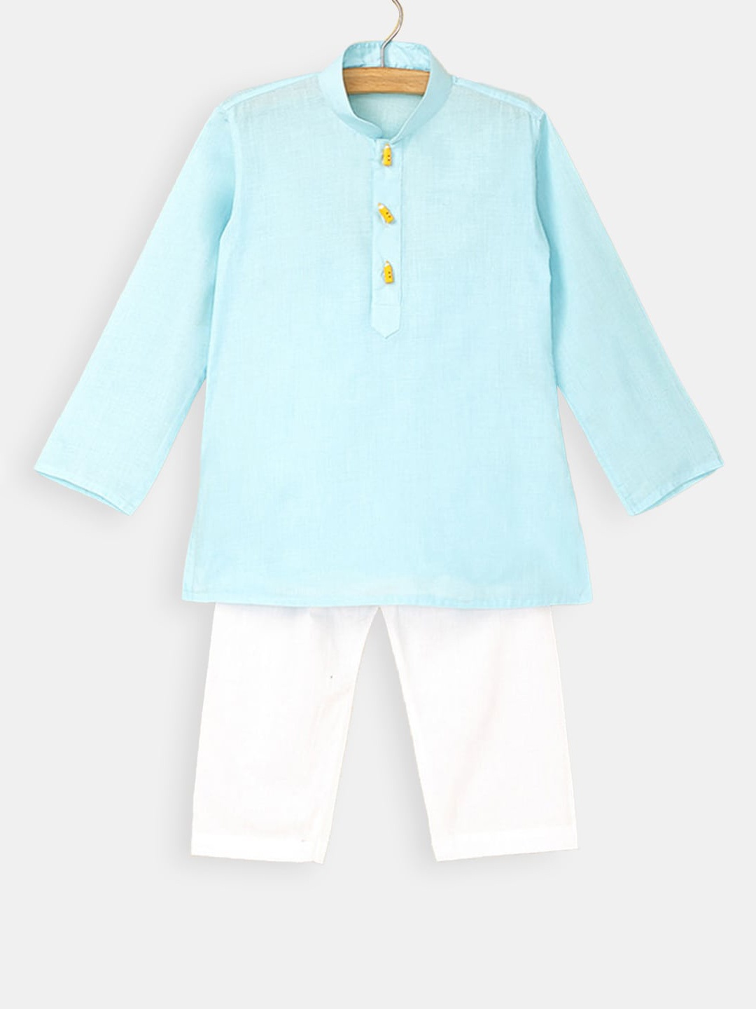

Hopscotch Boys Blue & White Kurta with Pyjama