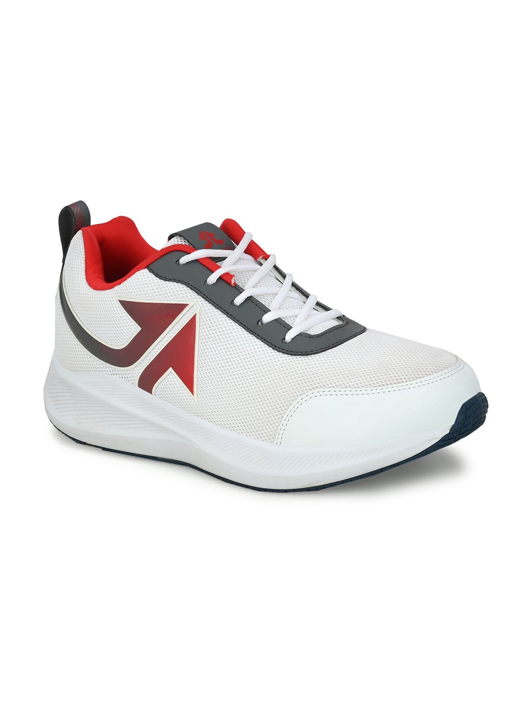 

OFF LIMITS Men White & Red Mesh Running Non-Marking Shoes