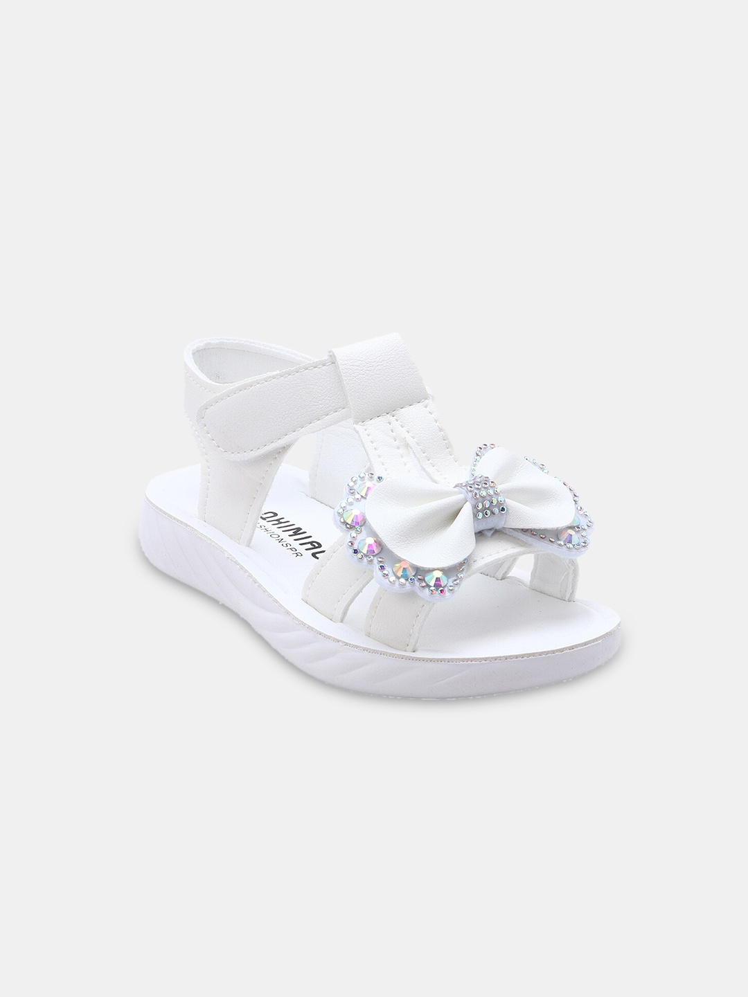 

Hopscotch Girls White Bow Comfort Sandals