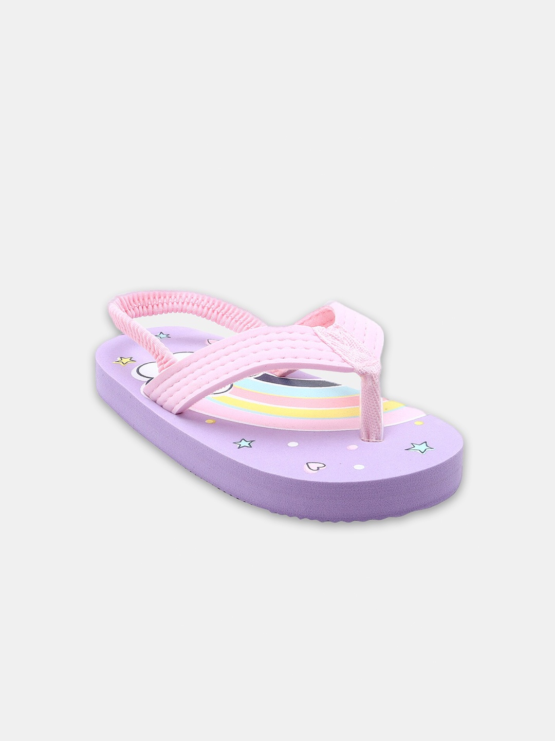 

Hopscotch Kids Purple & Pink Printed Slip-On