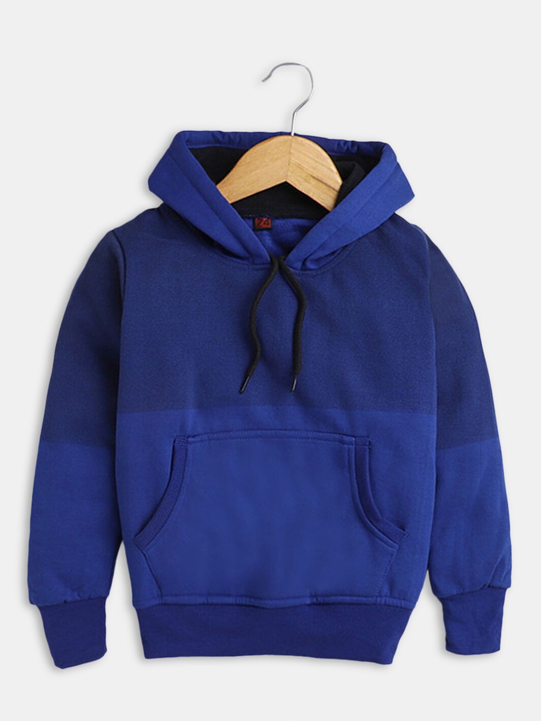 

Hopscotch Boys Blue Cotton Hooded Sweatshirt