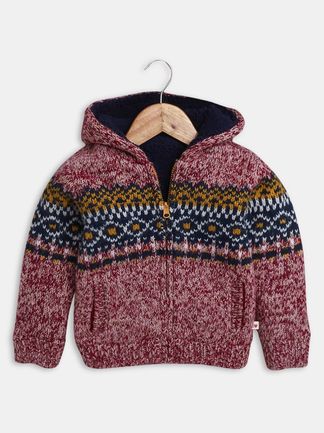

Hopscotch Boys Wool Blue & Red Sweater