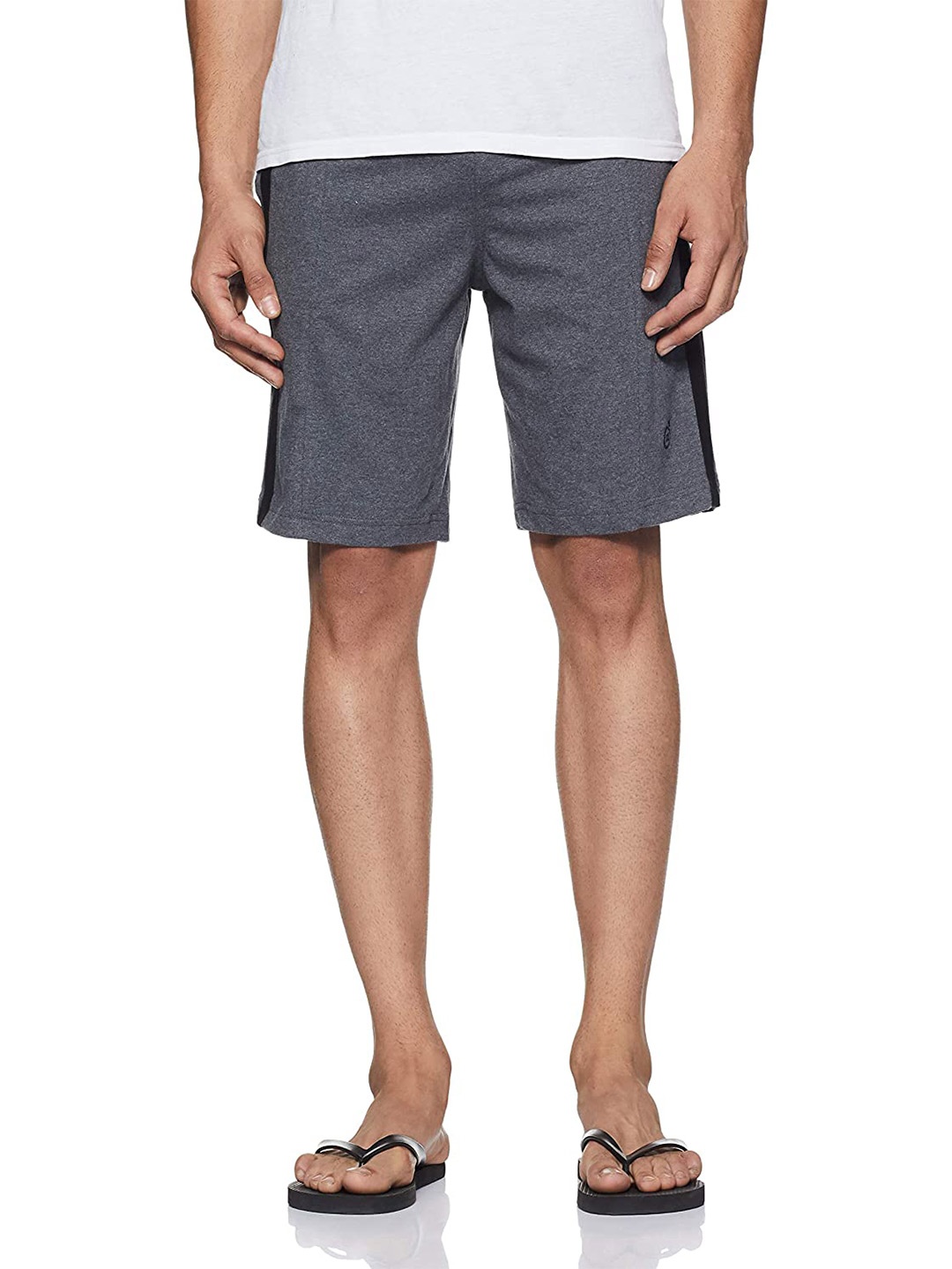 

Macroman M-Series Men Grey Pure Cotton Lounge Shorts