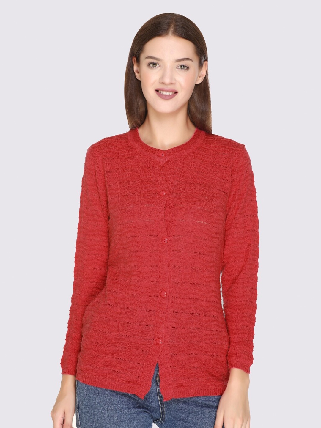 

GODFREY Women Red Cardigan Sweaters