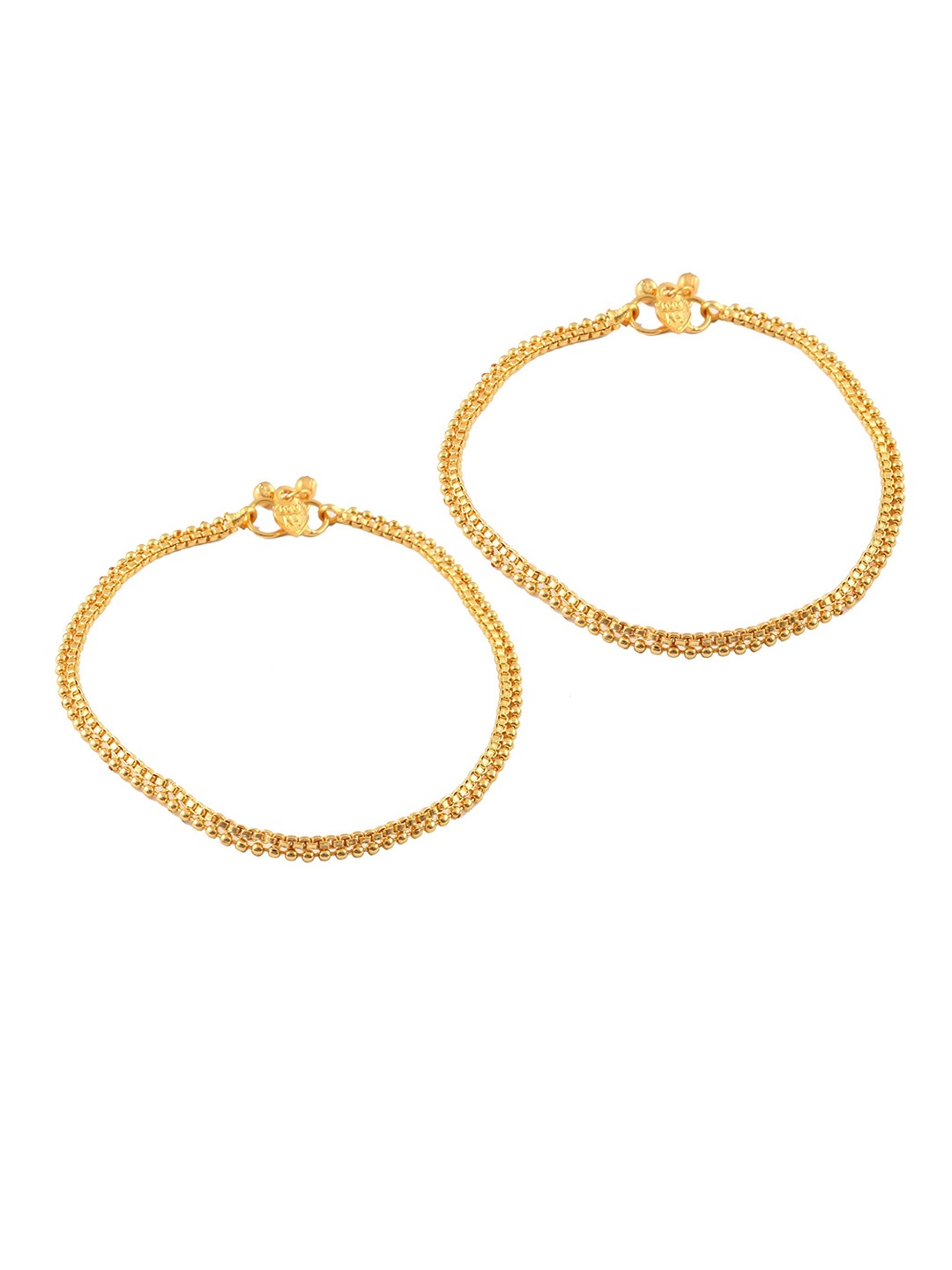 

Jewar Mandi Gold-Plated Anklets