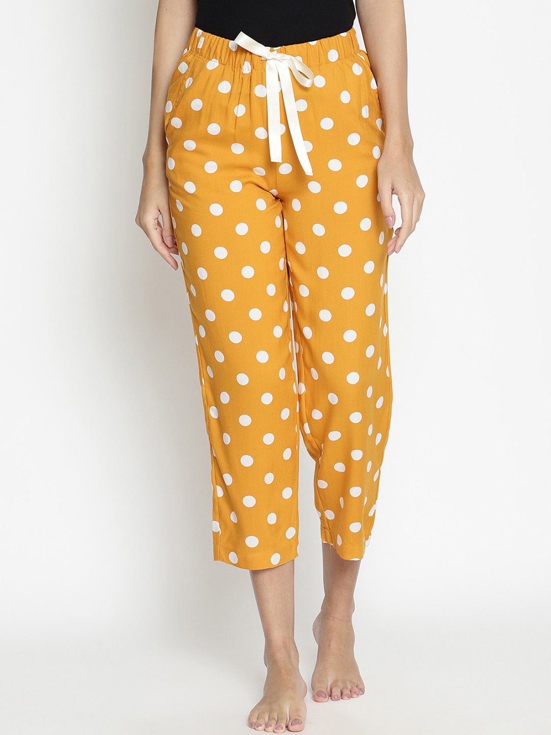 

COASTLAND Women Yellow Printed Lounge Pants