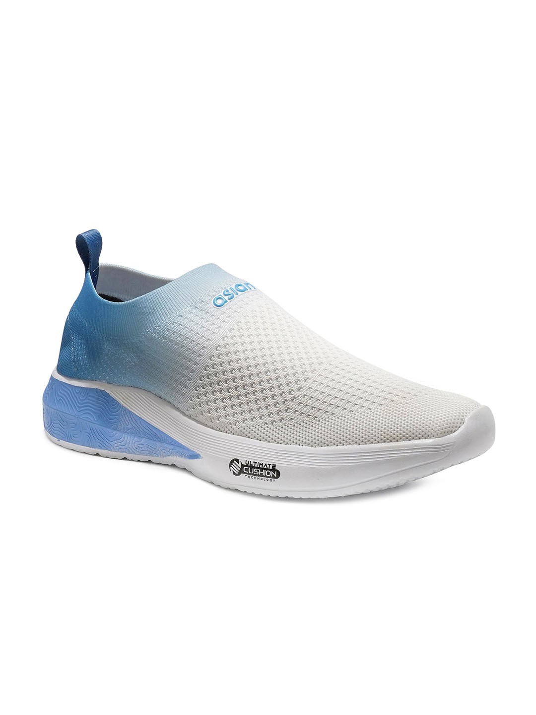 

ASIAN Men White Woven Design Slip-On Sneakers