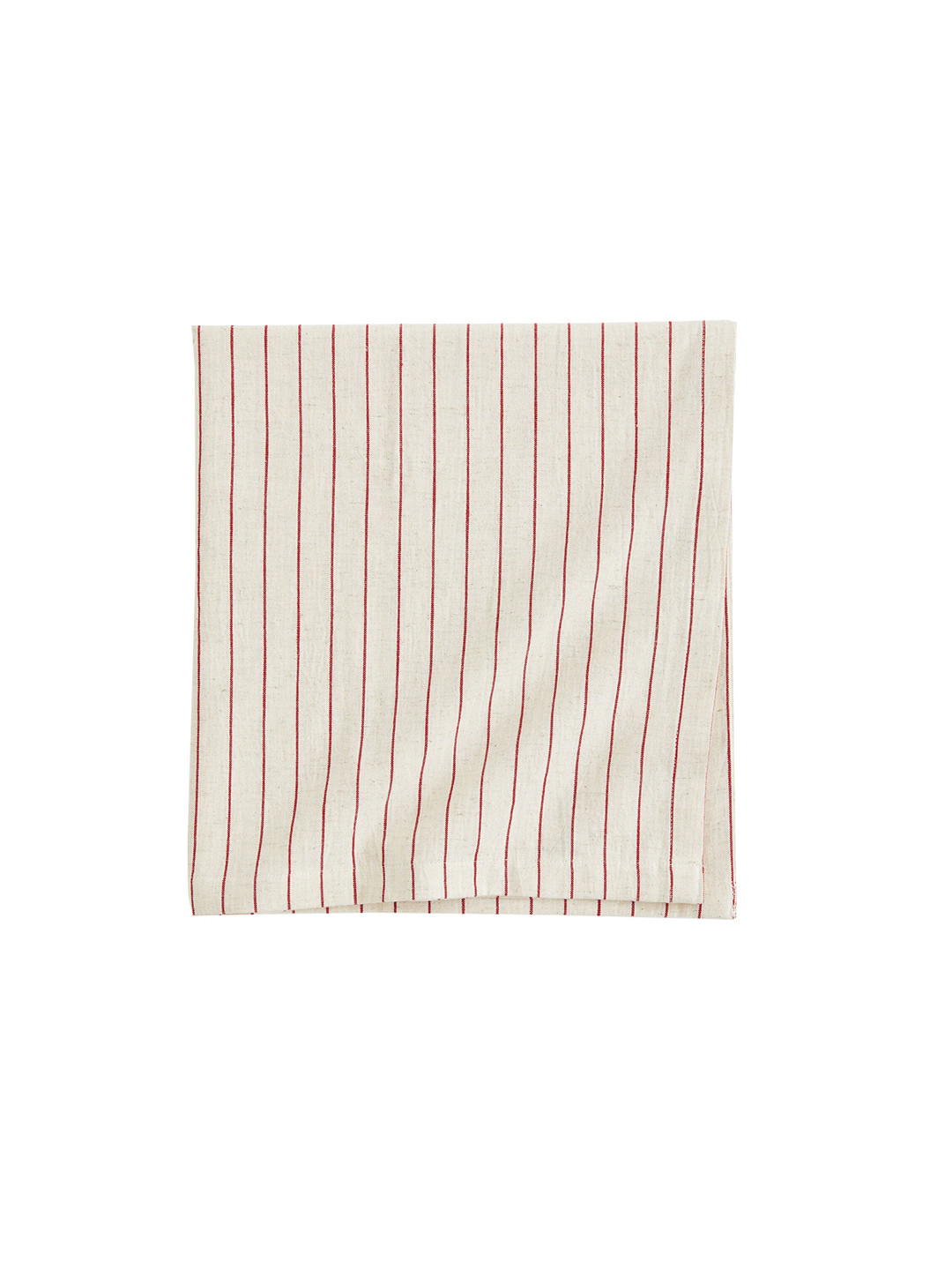 

H&M Beige Striped Linen-Blend Table Cloth