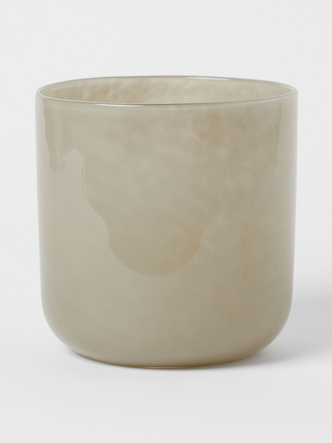 

H&M Grey Solid Glass Plant Pot