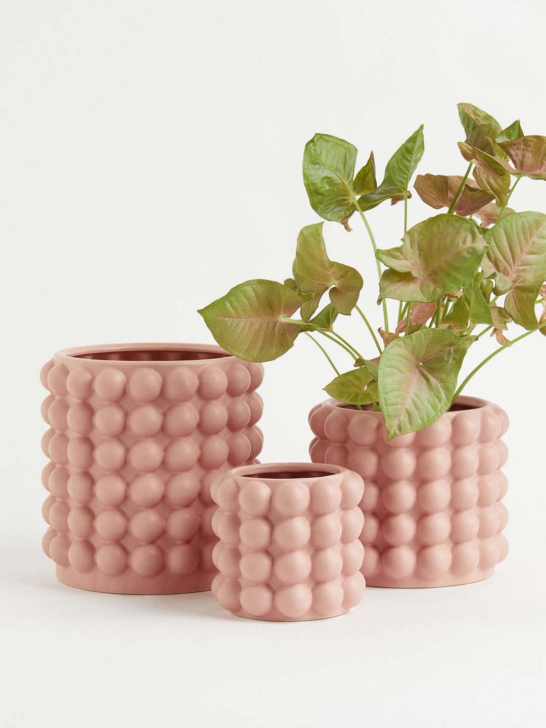 

H&M Pink Large Bubbled Plant Pot