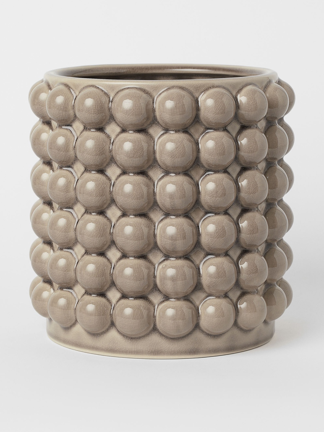 

H&M Grey Large Bubbled Plant Pot