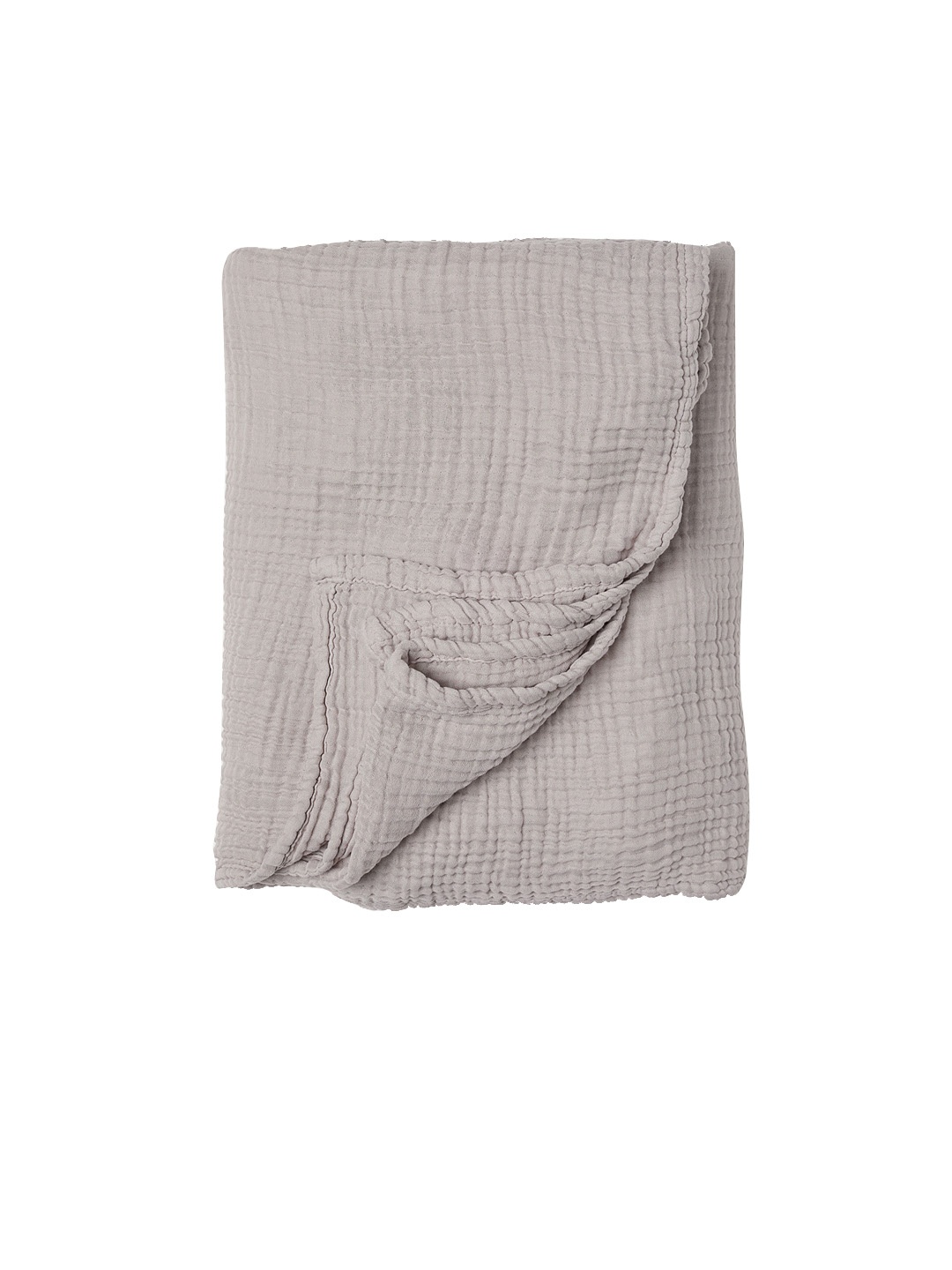 

H&M Beige Cotton Muslin Bedspread