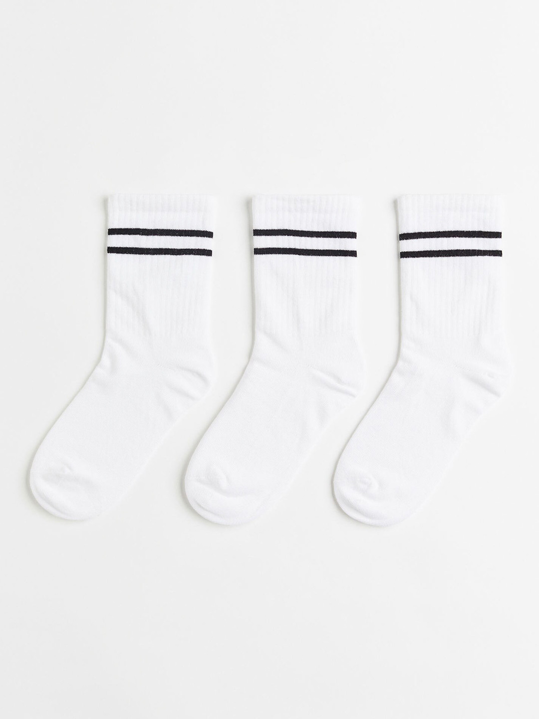 

H&M Women White 3-Pack Sports Socks