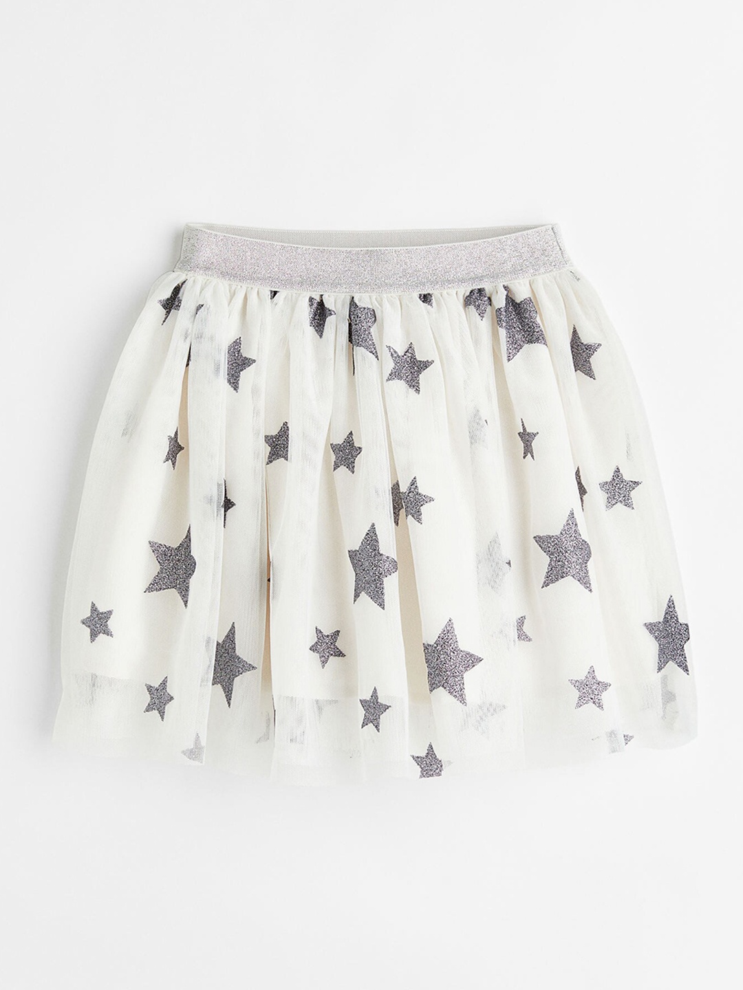 

H&M Girls White & Grey Glittery Tulle Skirt