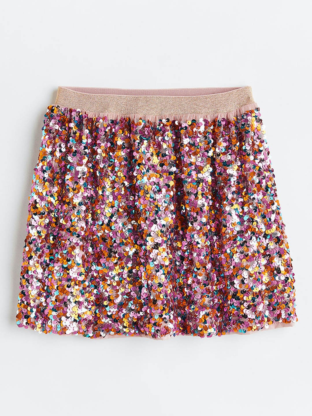 

H&M Girls Pink Sequined Skirt