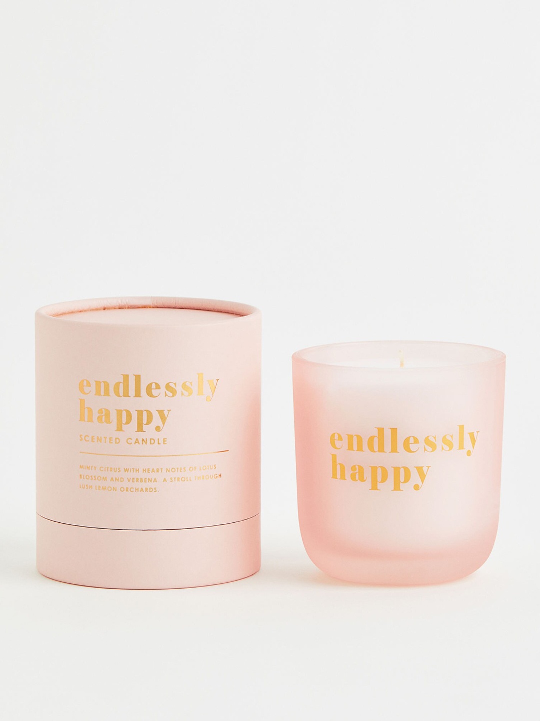 

H&M Pink Scented Candle In Glass Holder