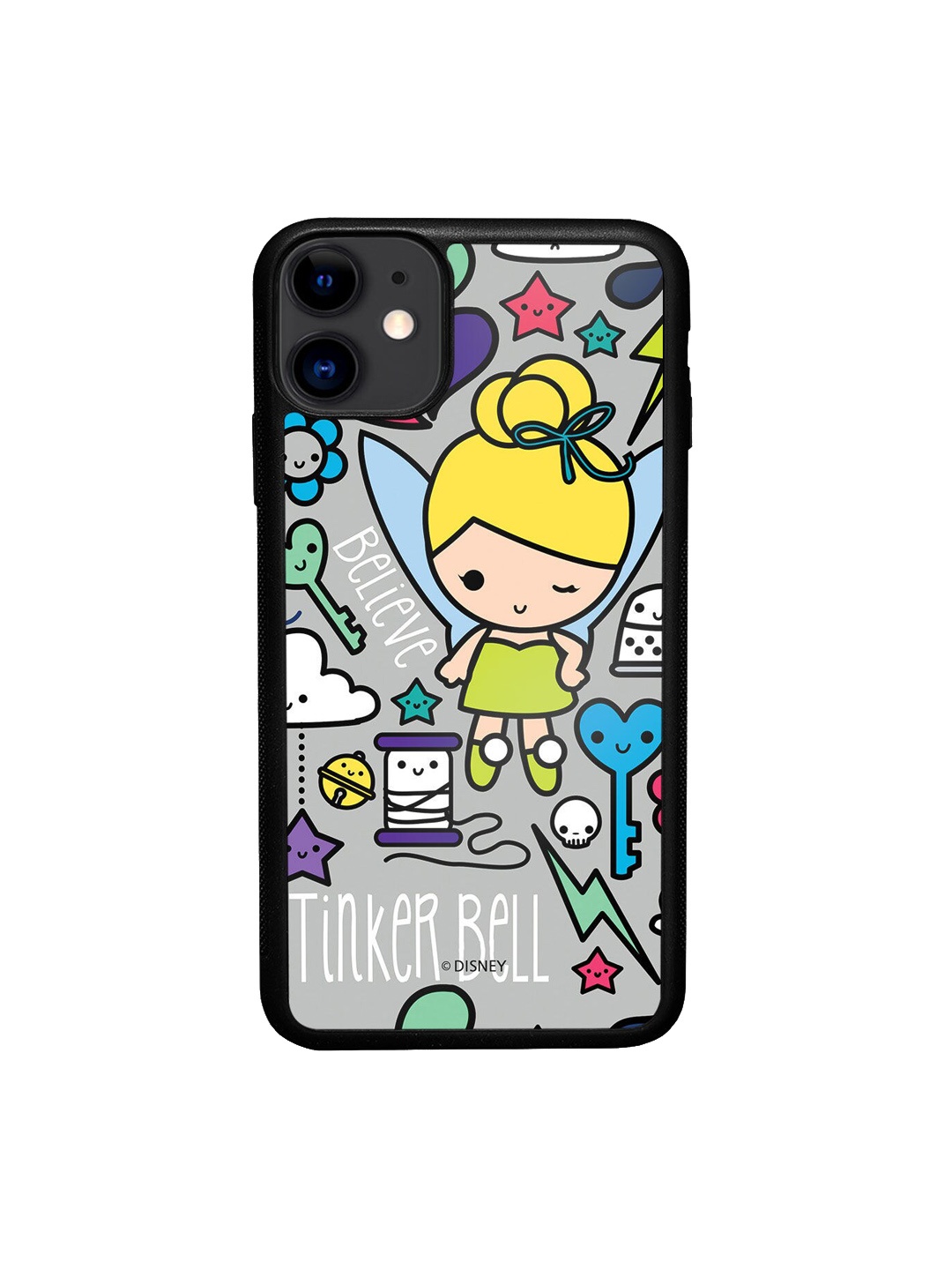 

macmerise Grey & Yellow Tinker World Design Printed iPhone 11 Bumper Phone Covers