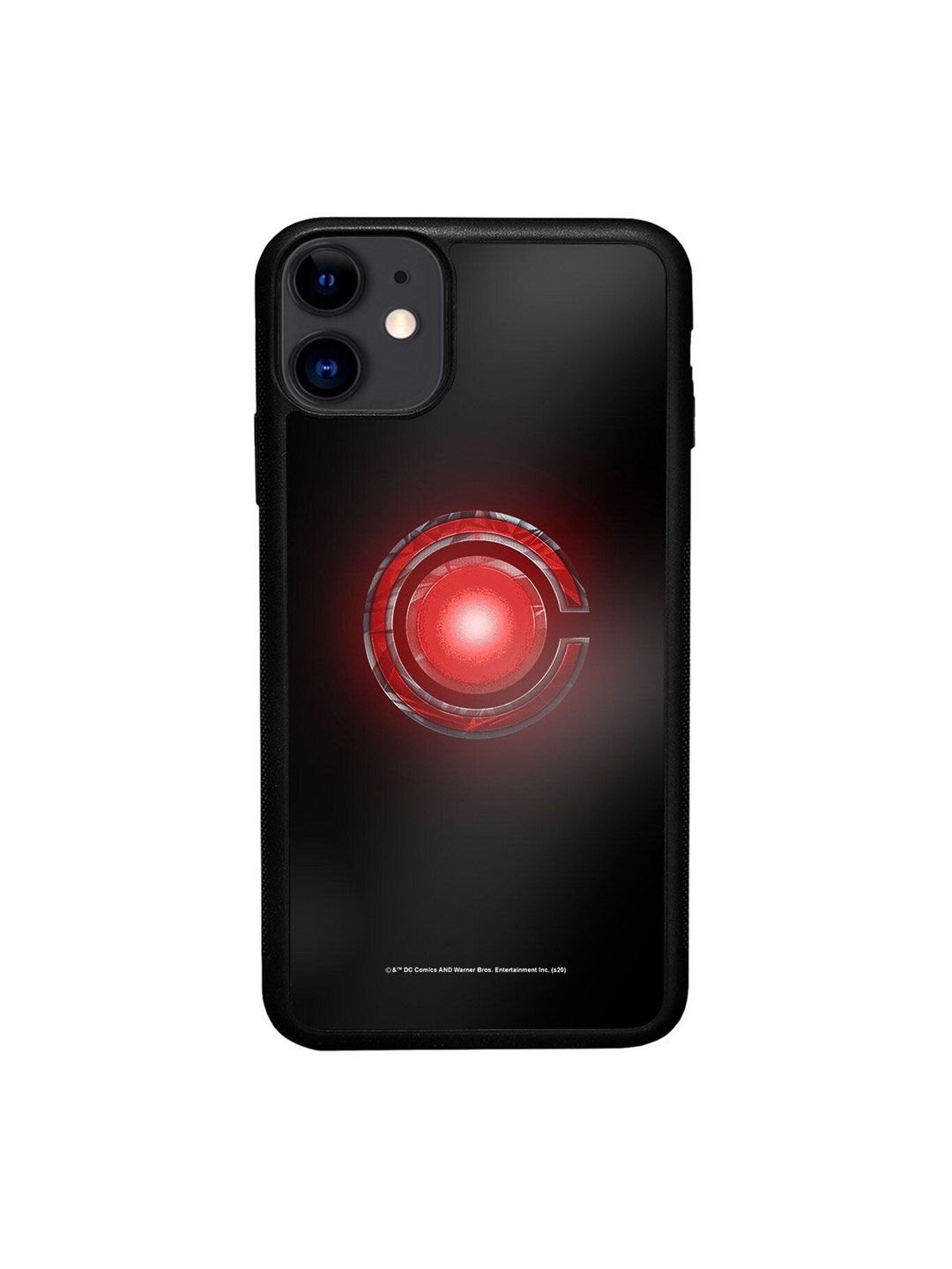 

macmerise Black & Red Logo Cyborg Design Printed iPhone 11 Bumper Phone Covers