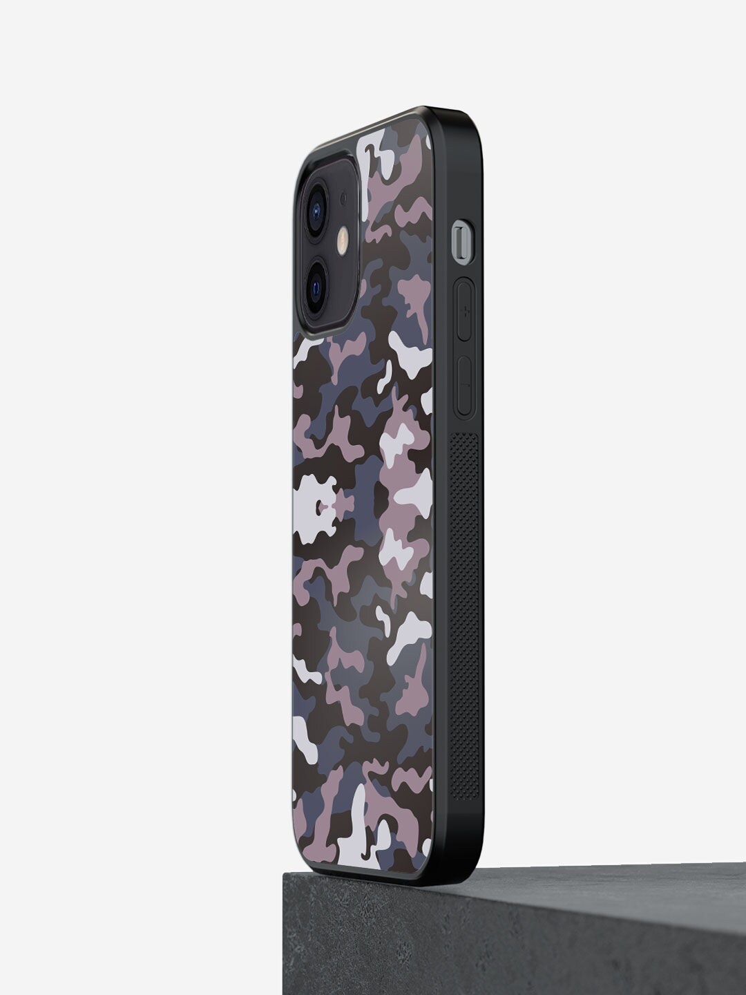 

macmerise Grey & White Printed Camo Army Maharaja iPhone 12 Mini Bumper Case
