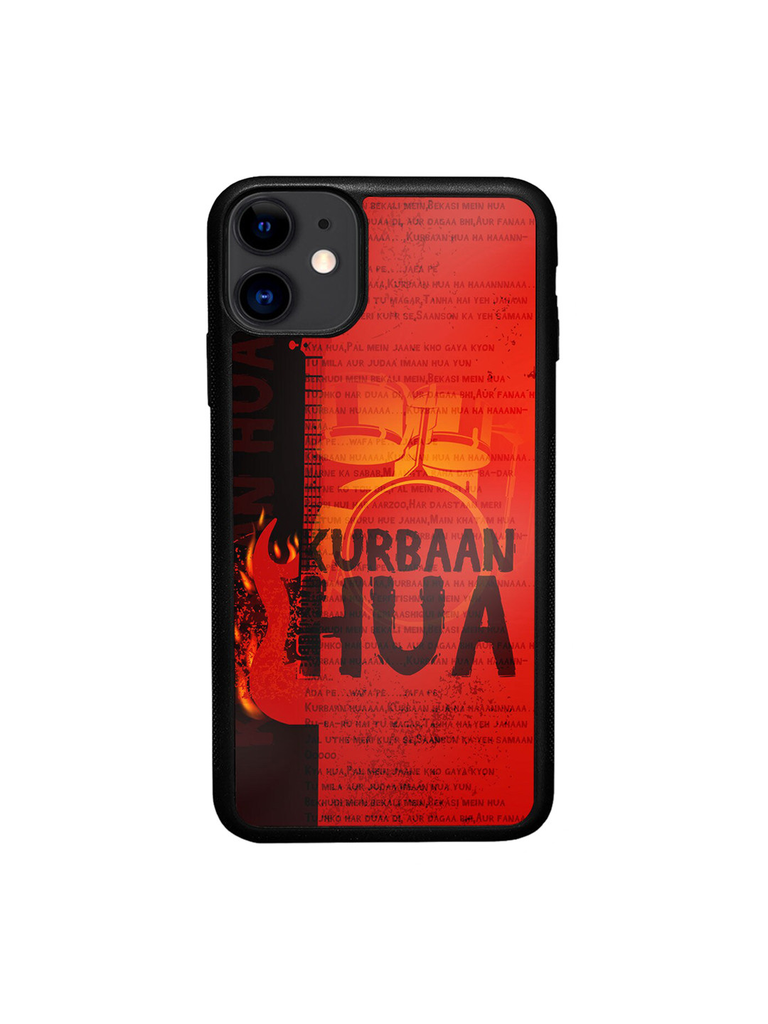 

macmerise Red & Brown Baby Bloom Design iPhone 11 Bumper Phone Back Case