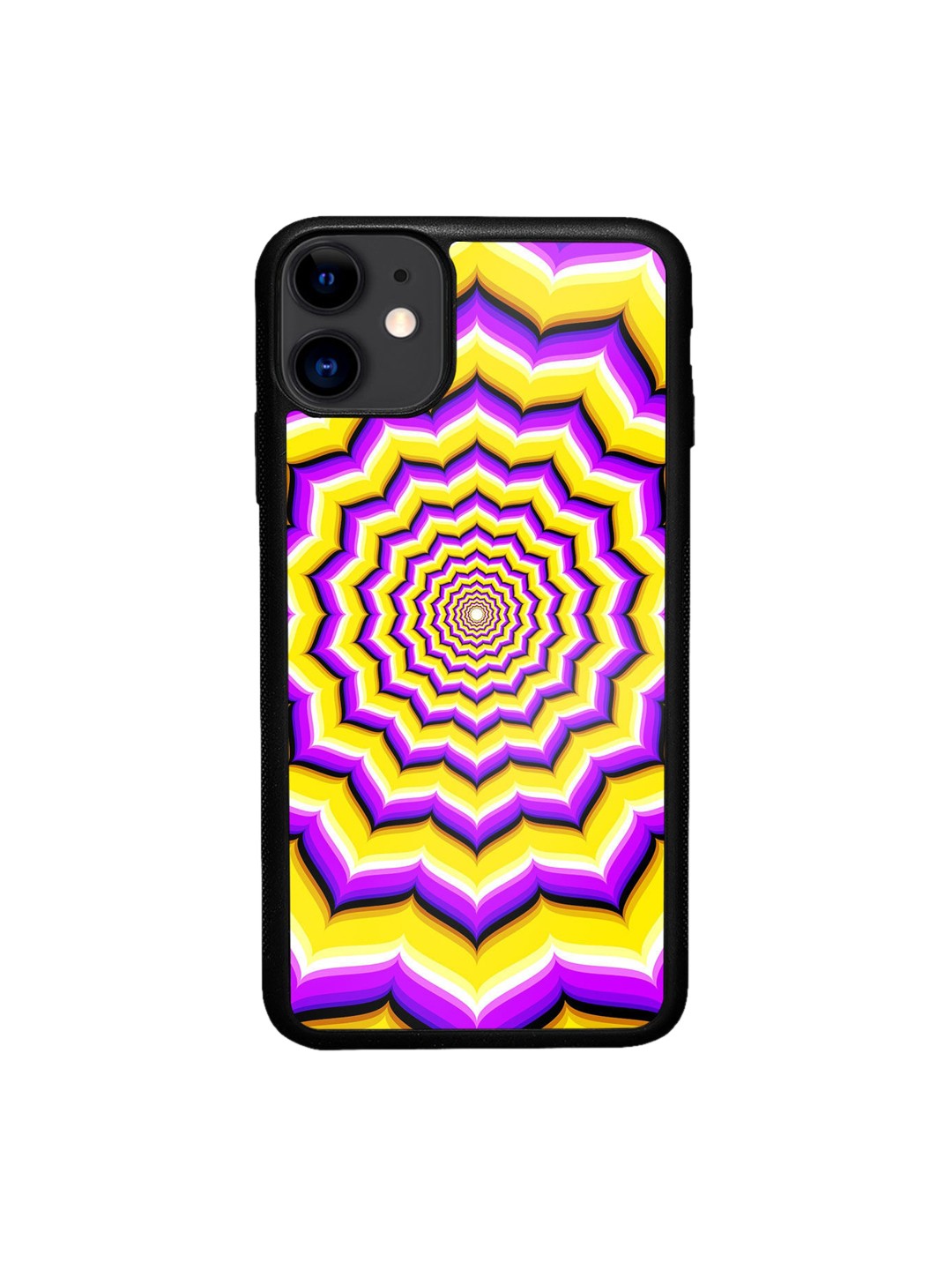 

macmerise Yellow & Purple Printed Soul Gazing iPhone 11 Bumper Case