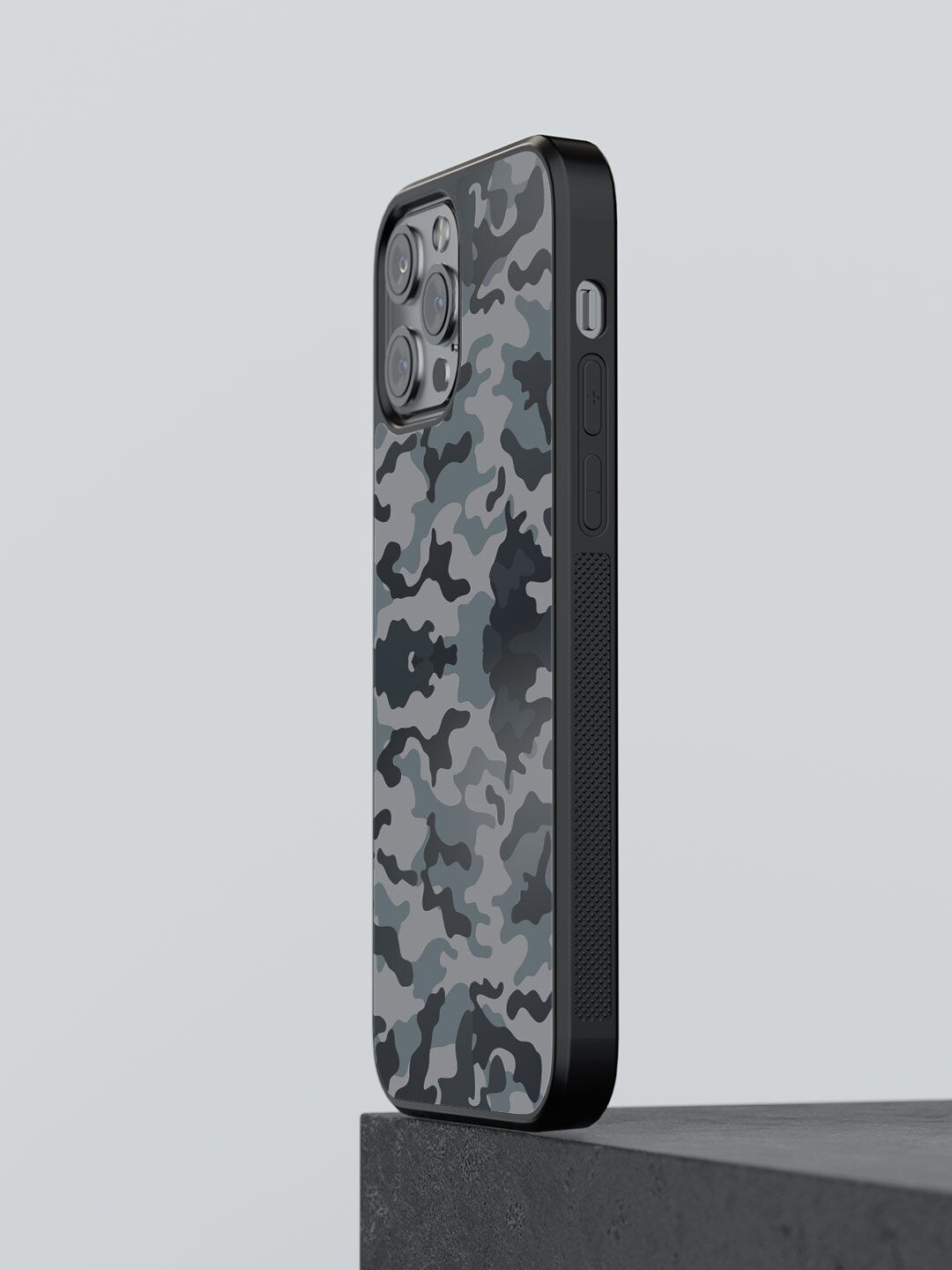

macmerise Black & Grey Camo Gun Metal Printed iPhone 13 Pro Max Back Case