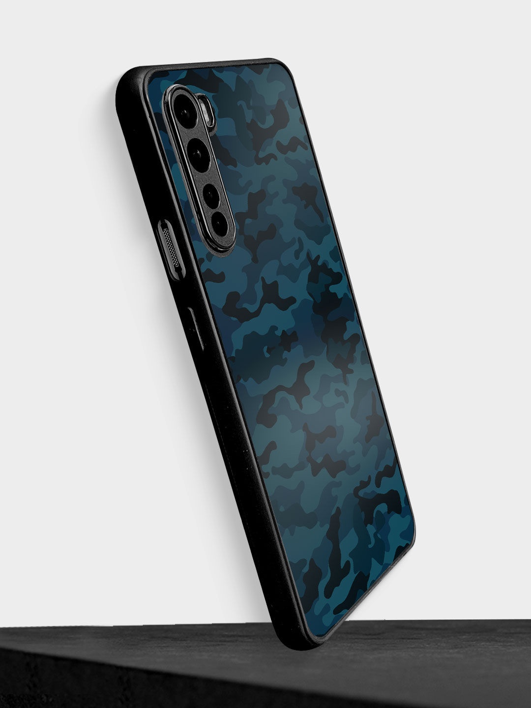 

macmerise Teal Camo Army Design OnePlus Nord Bumper Phone Back Case