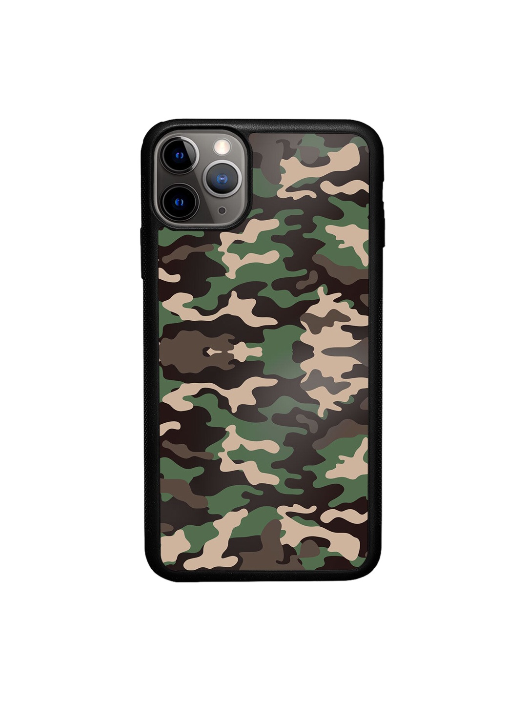 

macmerise Green Camouflage Print Rubber iPhone 11 Pro Phone Back Case