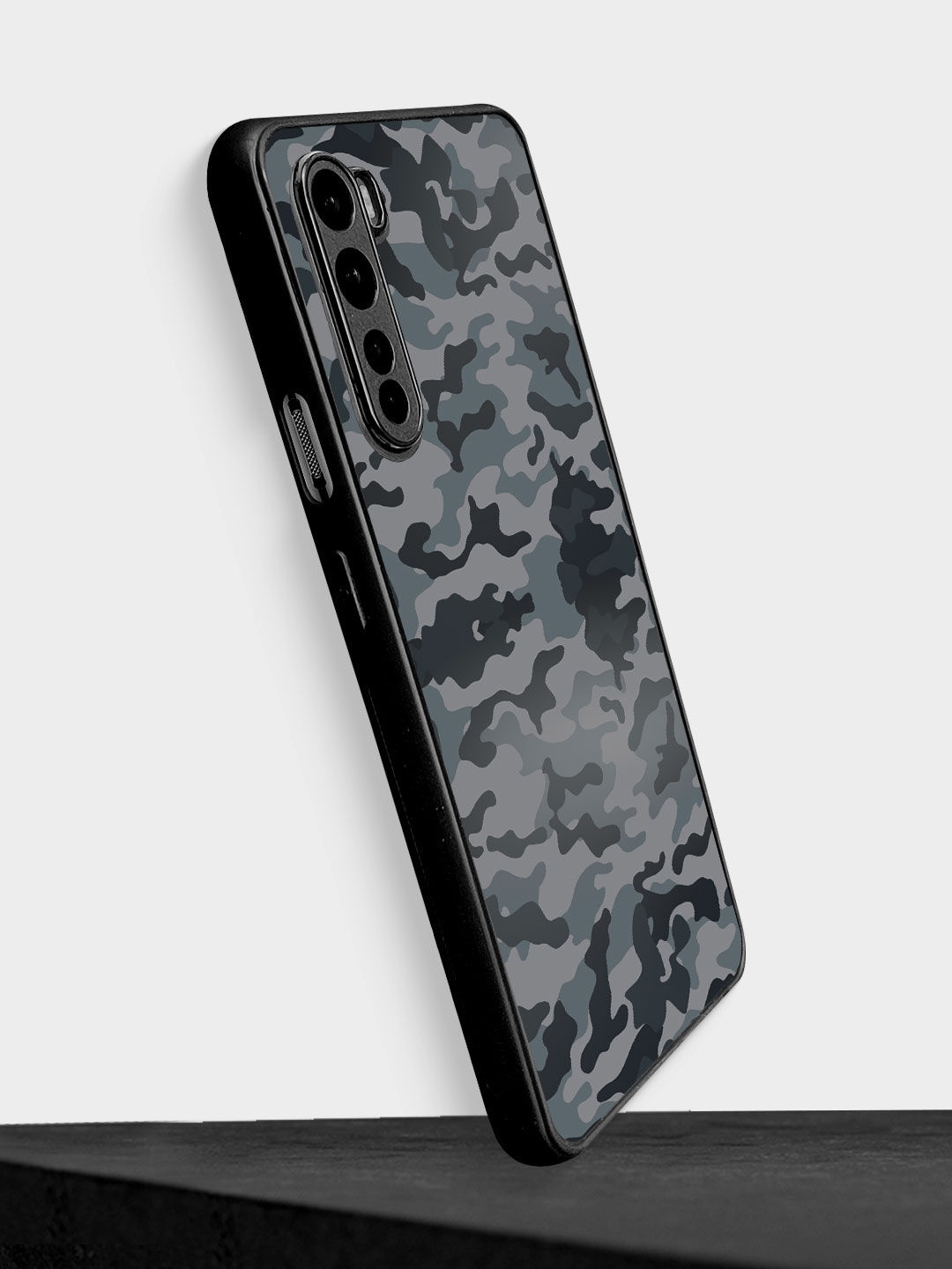 

macmerise Grey Camo Gun Metal Design Printed OnePlus Nord Bumper Case