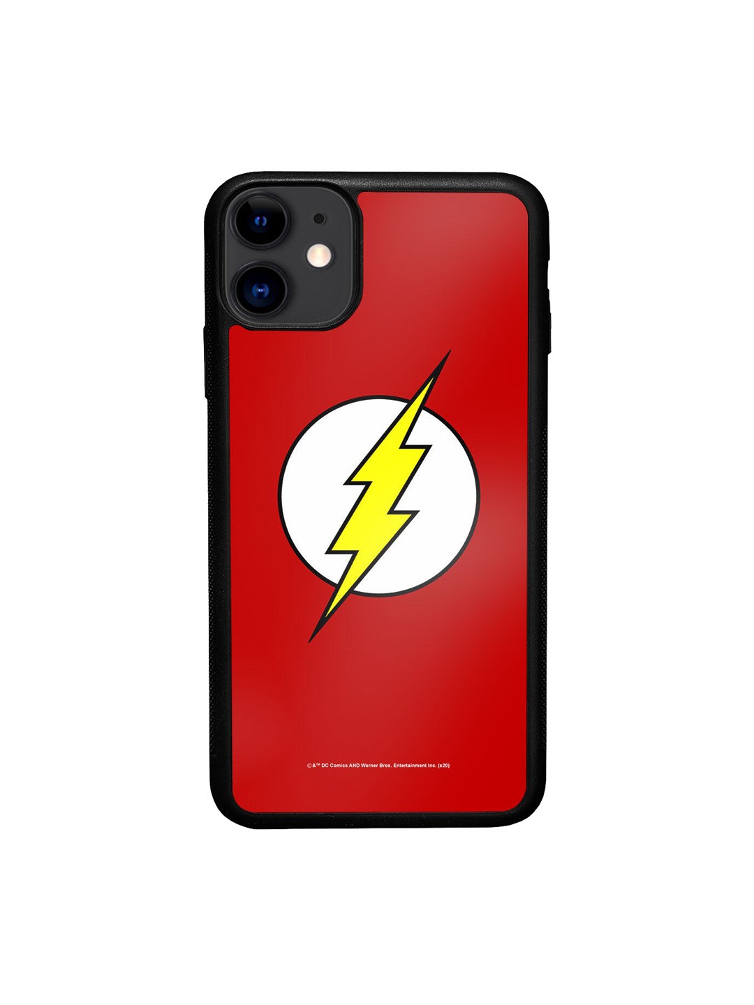 

macmerise Red & White Logo Flash Design Printed iPhone 11 Bumper Phone Covers