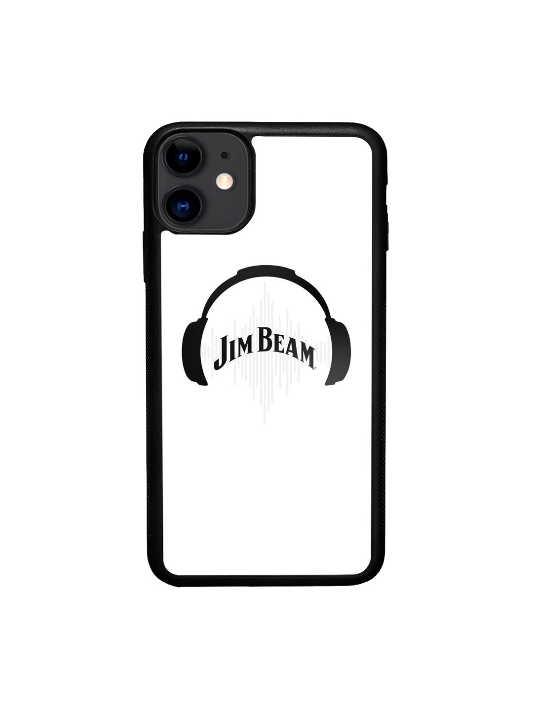 

macmerise White & Black Printed Jim Beam Solid Sound iPhone 11 Bumper Phone Back Case