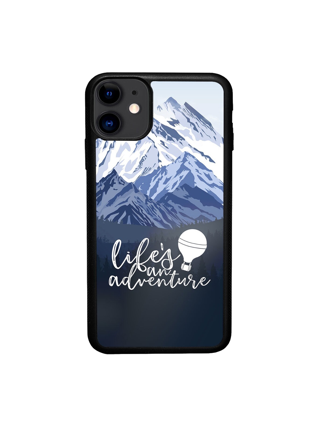 

macmerise Blue & Black Lifes An Adventure Design iPhone 11 Bumper Phone Back Case