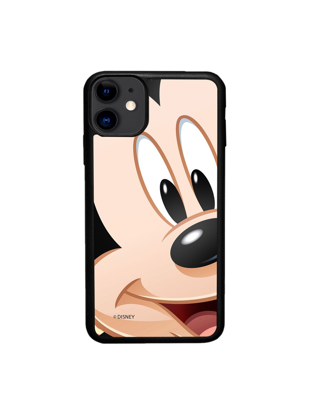 

macmerise Black Zoom Up Mickey Design iPhone 11 Bumper Phone Back Case