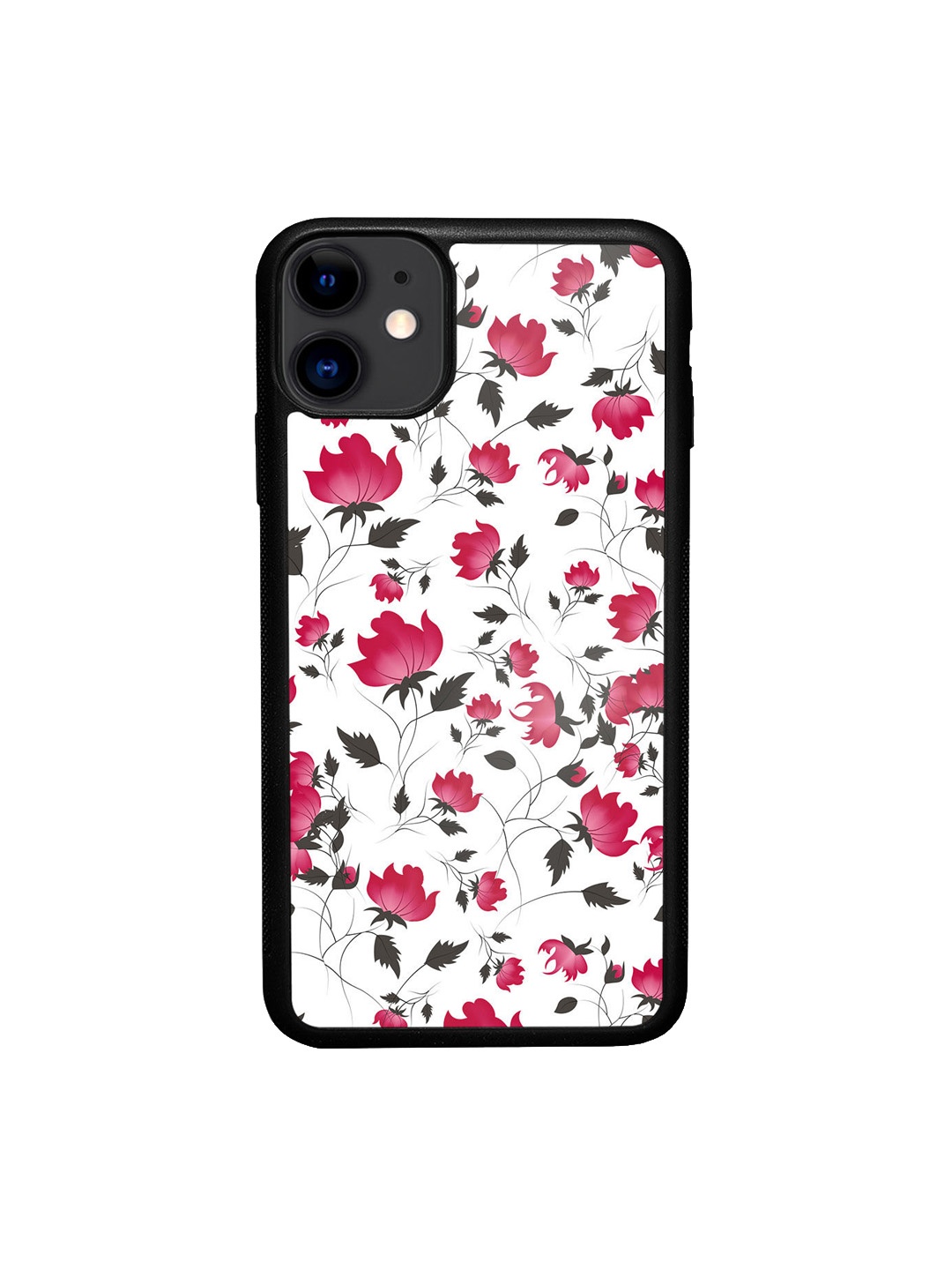 

macmerise White & Pink SK Calliope Pink Flame Design iPhone 11 Back Case