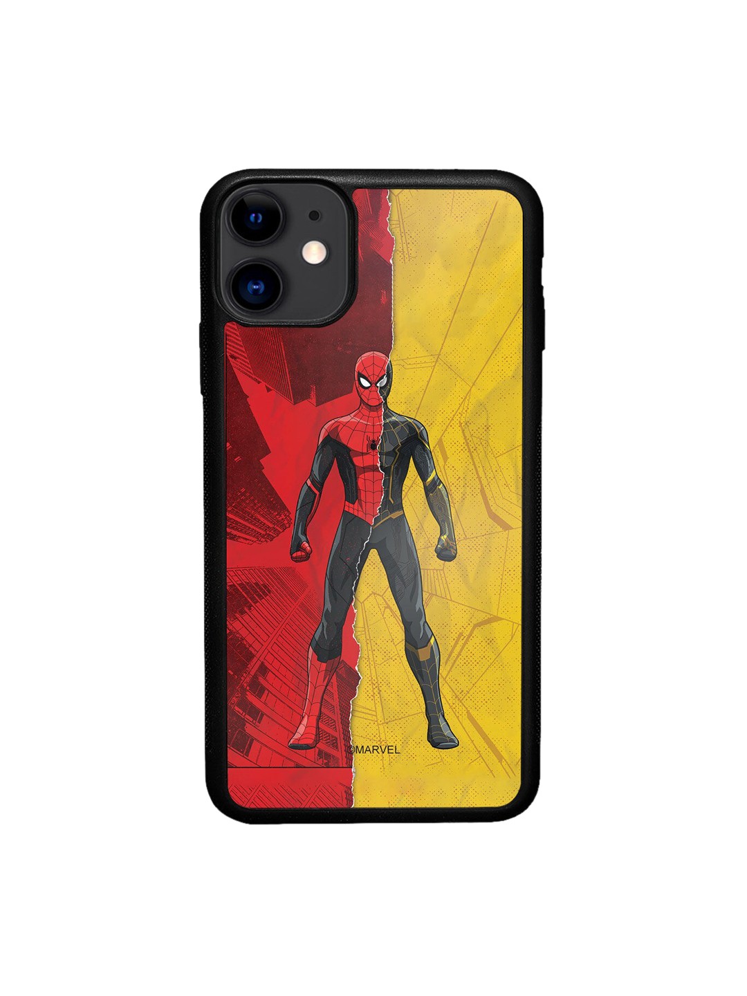 

macmerise Red Printed Peter Black & Gold Design iPhone 11 Bumper Phone Back Case