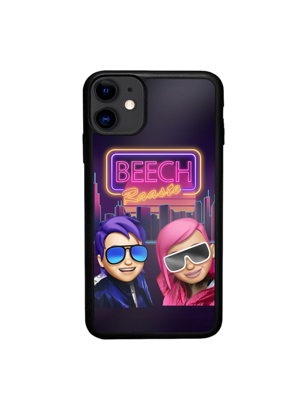 

macmerise Blue & Pink Printed iPhone 11 Bumper Back Case