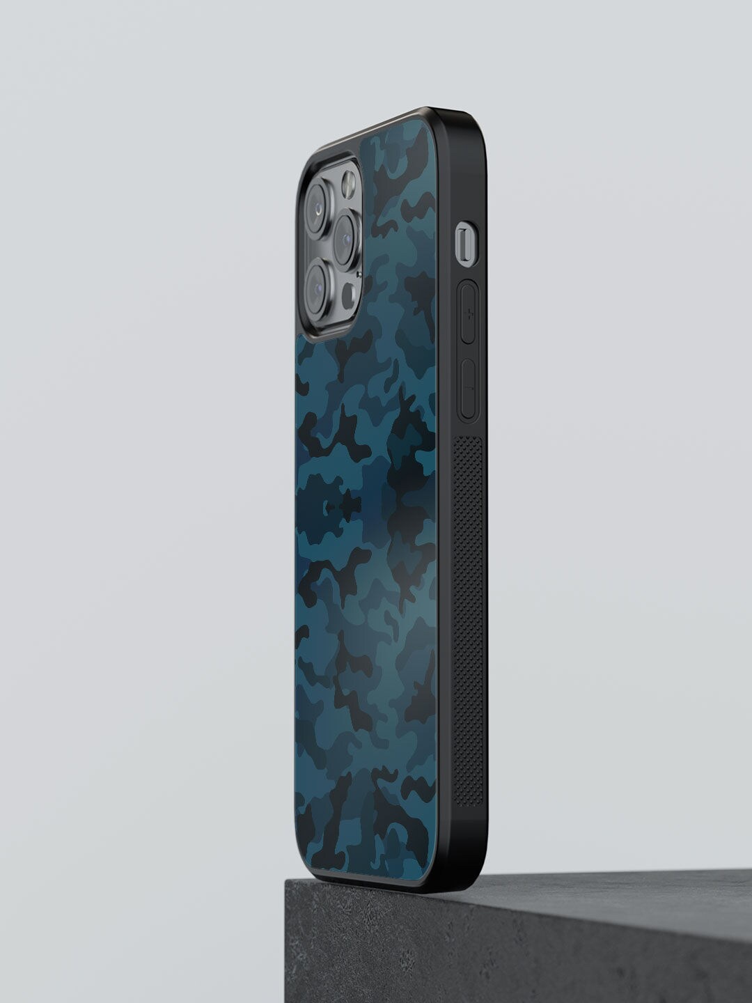 

macmerise Blue Printed Camo Army iPhone 12 Pro Bumper Case