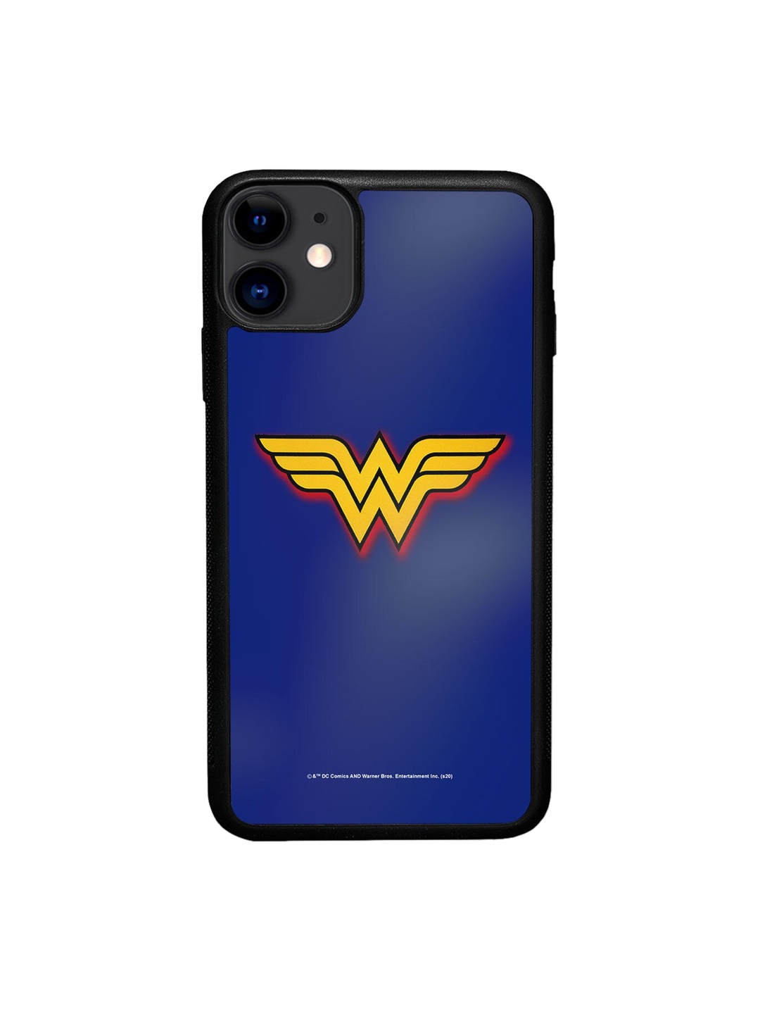 

macmerise Blue & Yellow Logo Wonder Woman Design iPhone 11 Bumper Phone Back Case