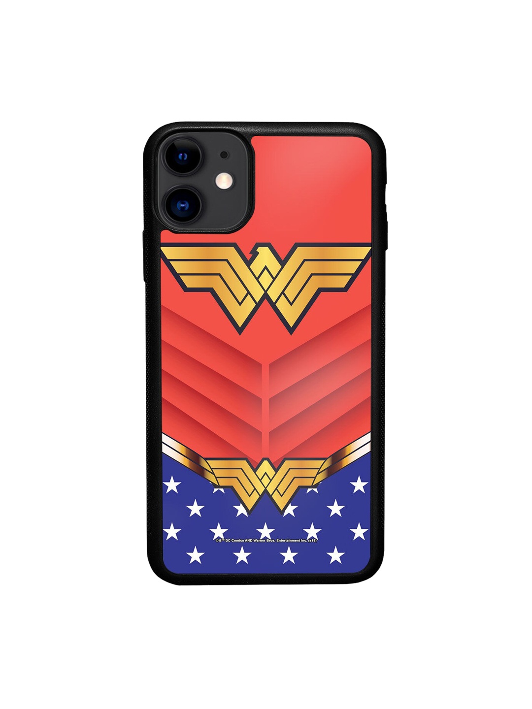 

macmerise Red & Blue Suit Up Wonder Woman Design iPhone 11 Bumper Phone Back Case