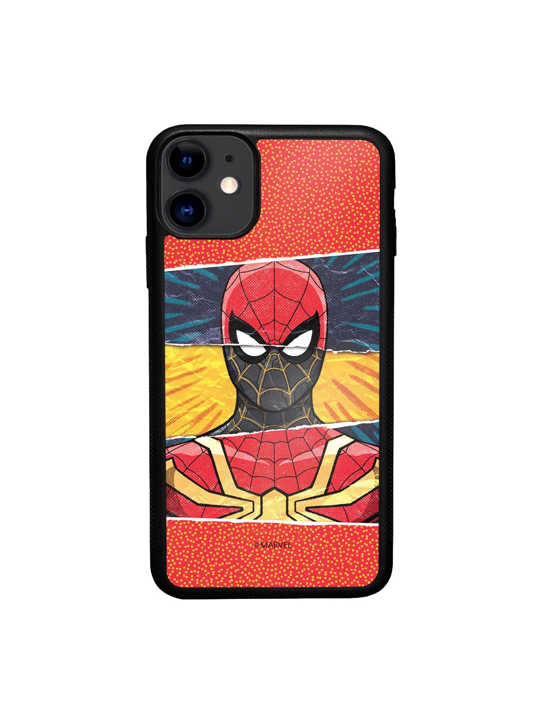 

macmerise Red & Black Printed Spiderman Engage Design iPhone 11 Bumper Phone Back Case