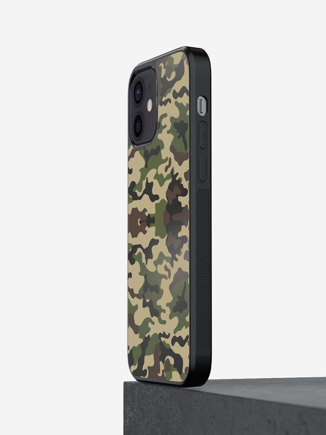 

macmerise Olive-Green Printed iPhone 12 Mini Bumper Phone Back Case