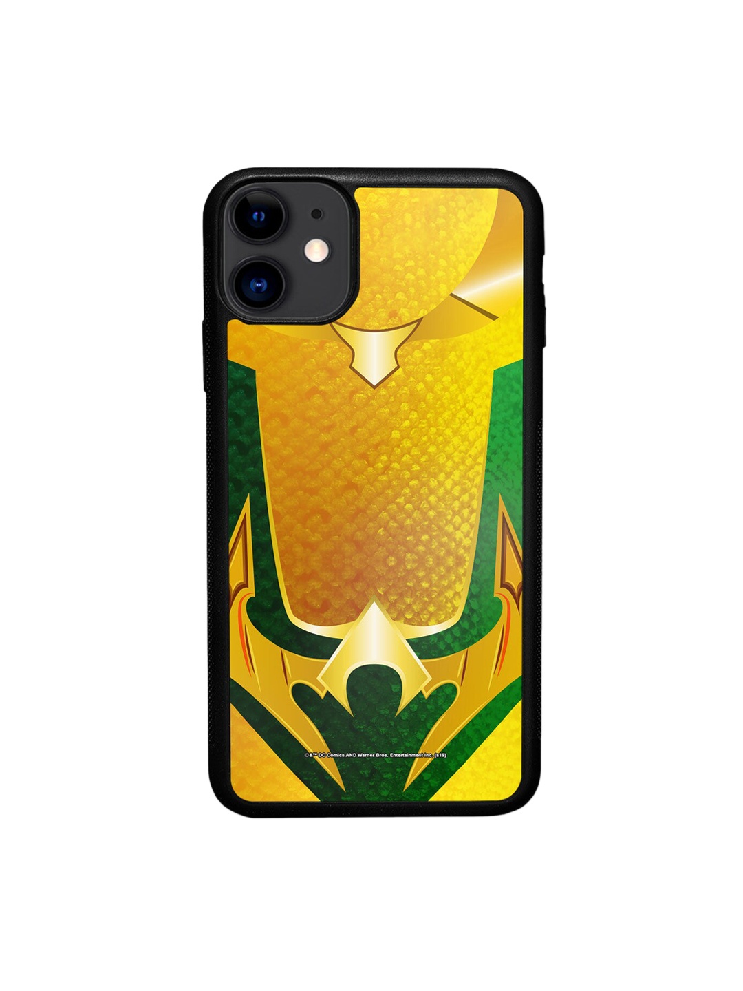 

macmerise Black & Yellow Abstract Printed iPhone 11 Bumper Phone Back Case