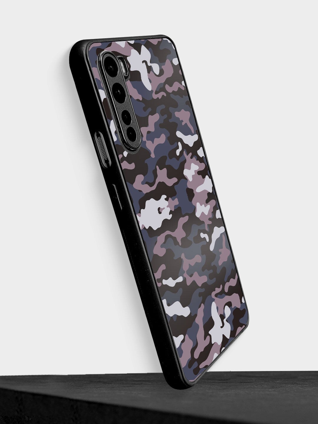 

macmerise Black Printed Camo Army Maharaja Design OnePlus Nord Bumper Phone Back Case