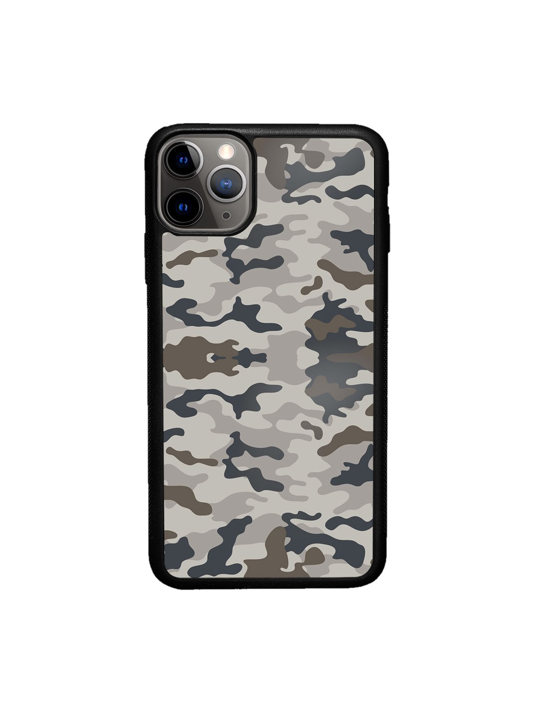 

macmerise Grey Printed Camo Field Drab iPhone 11 Pro Bumper Case
