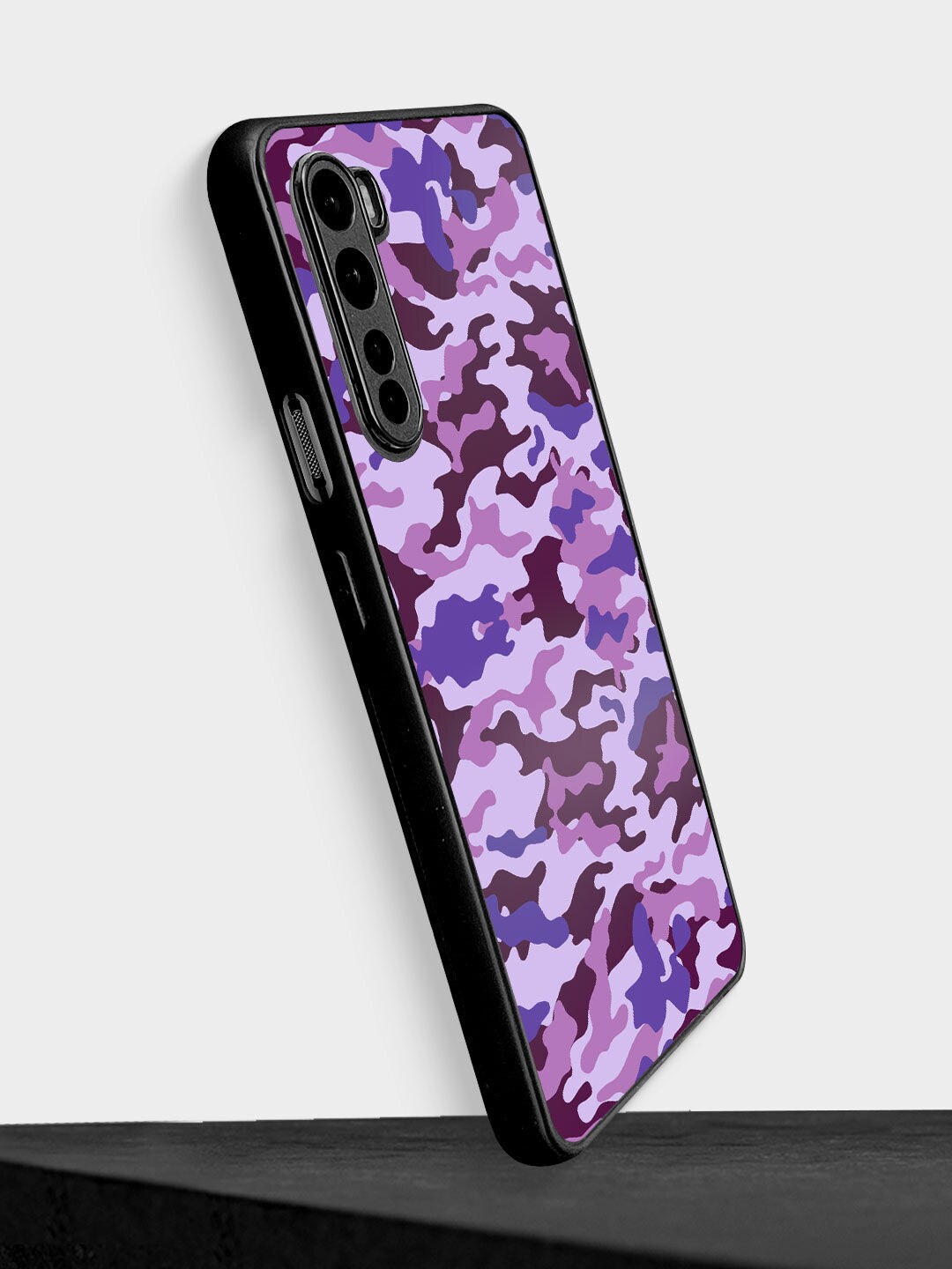 

macmerise Purple & Pink Camo Design OnePlus Nord Bumper Phone Back Case
