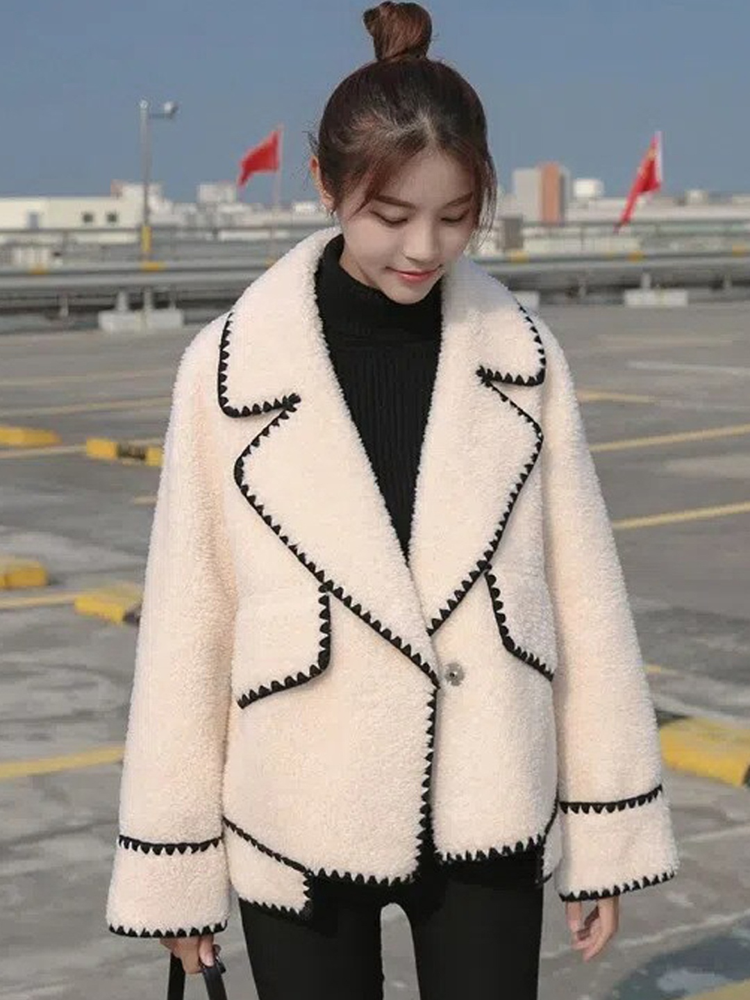 

BoStreet Women White Solid Overcoat